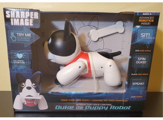 Brand New Sharper Image Duke The Puppy Robot Interactive Toy