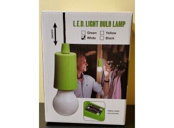 Lot Of 4 Brand New LED Light Bulb Hanging Lamps