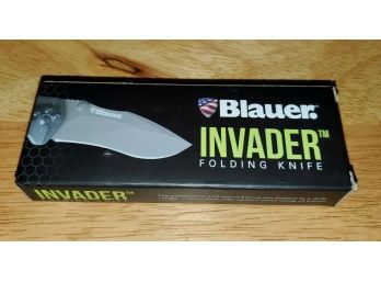 Brand New Blauer Invader Folding Tactical Patrol Knife Spear Point
