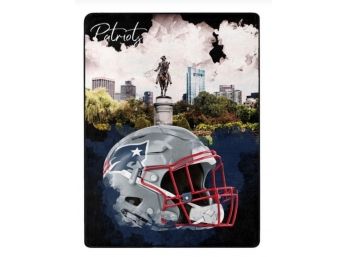 Officially Licensed NFL Patriots Silk Touch Throw Blanket
