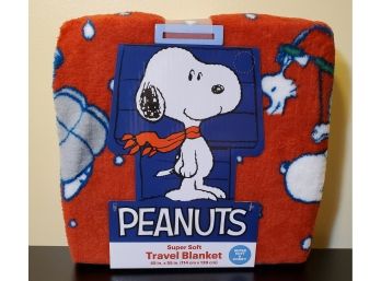 Brand New Snoopy Super Soft Travel Blanket