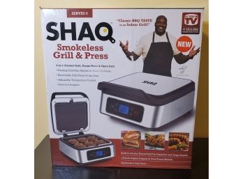 Brand New SHAQ Smokeless Grill & Panini Press