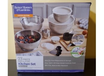 Brand New Better Homes & Gardens Limited Edition 23 Piece Stainless Steel Kitchen Set