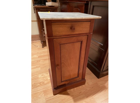 White Marble Top Side Stand