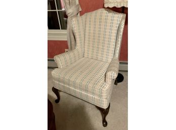 Checkered Wing Chair