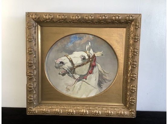 Signed Art Of A Scared Horse