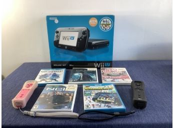 Wii U Deluxe Set With Accessories Lot