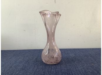 Rainbow Glass Splatter Glass Vase