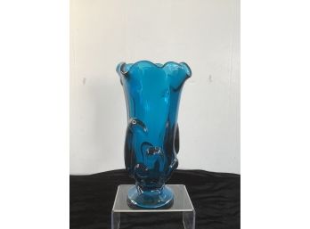 Fenton Blue Simplicity Vase