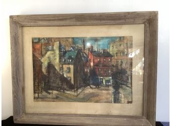 Waterfront Quebec Signed Art By Peter Paul Dubaniewicz