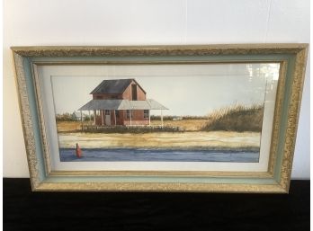 'a View From Sluice Dock' Guilford Connecticut Signed Art