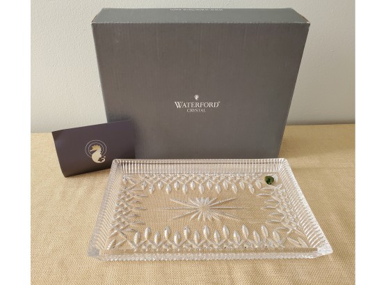 Waterford Lead Crystal Lismore Oblong Candy Dish In Box