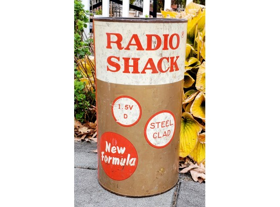 Vintage Radio Shack Battery Waste Basket