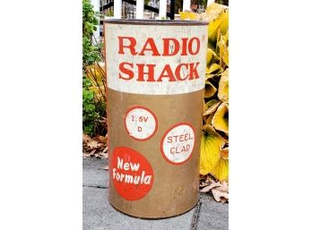 Vintage Radio Shack Battery Waste Basket