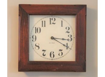 Vintage Wood Wall Clock From New Hampshire Clock Co.
