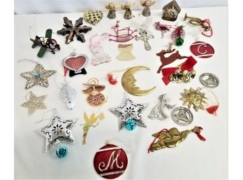 Thirty-One Metal Christmas Holiday Ornaments
