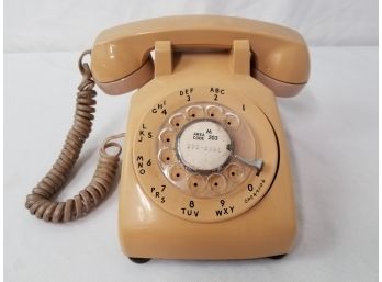 Vintage Bell Western Electric Beige Rotary Dial Phone