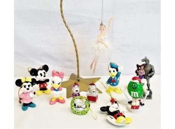 Eleven Disney & Snoopy Christmas Holiday Ornaments