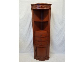 Wooden Corner Linen Cabinet