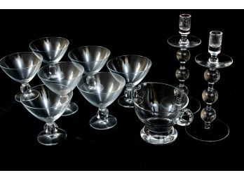 Crystal Sherbet Glasses & Tableware