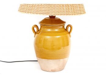 Pierre Deux-Confit Pottery Jar Lamp