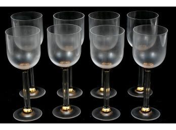 Chicago Gold Wine Glasses By SASAKI