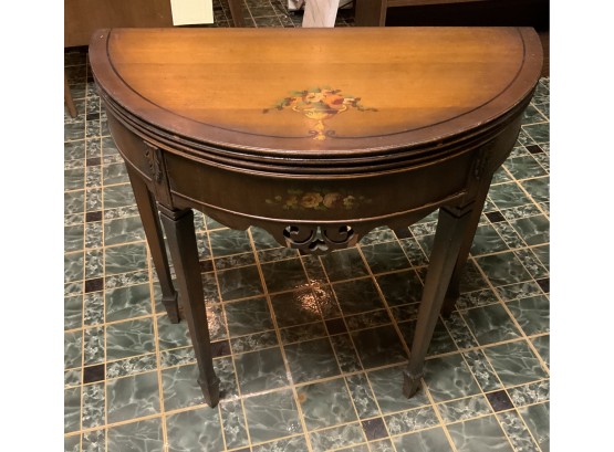 Antique  Half Moon  Table