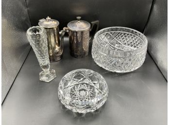 Cut Glass Bowl, Ashtray & More