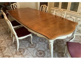 French Provincial Table & 6 Chairs