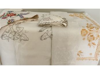 Linen Lot ~ Table Covers & Napkins ~