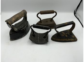 4 Antique Irons
