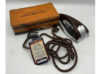 Vintage General Electric Travel Iron Complete And In Box