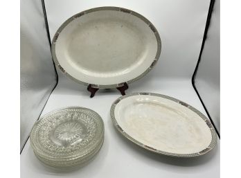 J. G Meakin Platters & Glass Plates