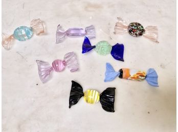 Vintage Murano Glass Candies - 7 Pieces