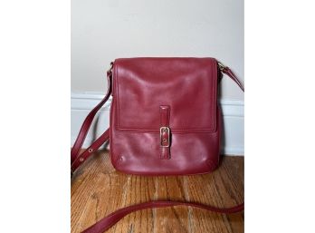 Vintage Red Coach Crossbody Handbag