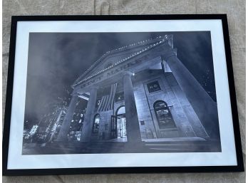 TOBY MCGUIRE (20th C) LARGE FORMAT PHOTOGRAPH OF QUINCY MARKET BOSTON AT NIGHT