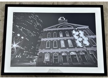 TOBY MCGUIRE (20th C) LARGE FORMAT PHOTOGRAPH OF BOSTON'S FANEUIL HALL At NIGHT