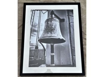 ALBERTO AUDISIO (20th C)  LARGE FORMAT PHOTOGRAPH OF USS CONSTITUTION ' OLD IRONSIDES' SHIP'S BELL