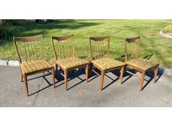Set Of 4 Mid Century Keller Manufacturing Dining Chairs
