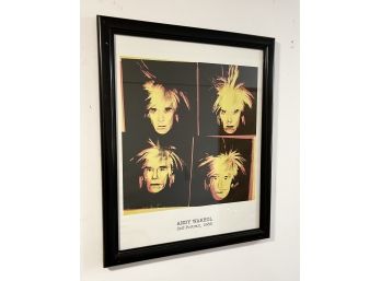Framed Andy Warhol Self-Portrait Print
