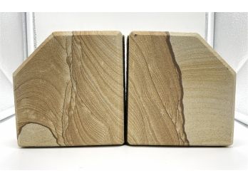 Pair Of Sandstone Bookends