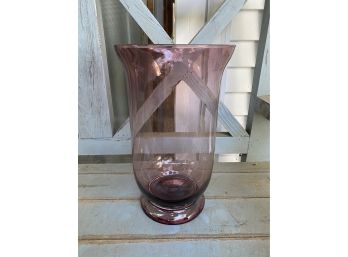 Stunning Amethyst Glass  Vase, Handmade In Poland