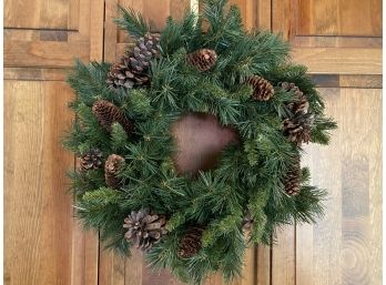 Classic Evergreen & Pinecone Wreath