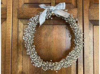 Luxurious Silver Beaded Wreath