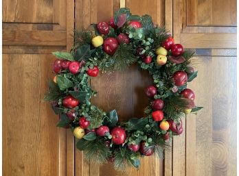 Beautiful Holiday Wreath, Fruit & Eucalyptus