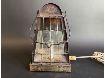 Vintage Brass Nautical Lantern Lamp