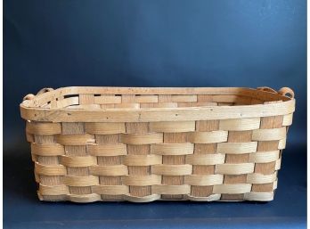 A Flat-Weave Farm Basket