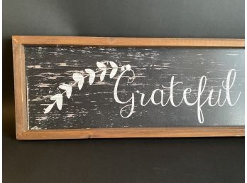 'Grateful, Thankful, Blessed' Modern Farmhouse Wall Art