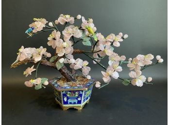 Stunning Vintage Cherry Blossom Jade Bonsai