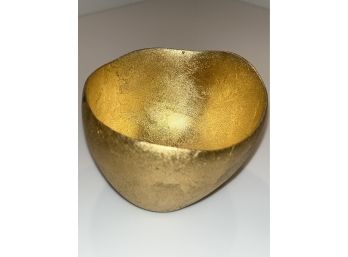 Gold Leaf Bowl, Beautiful Decorative Item, Great Things Come In Small Packages,  3.75x3